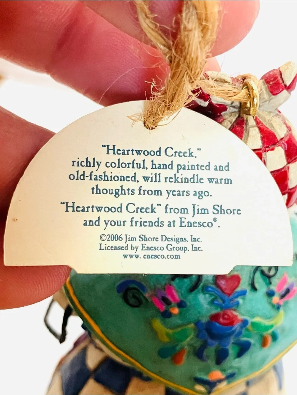 Jim Shore 2006 Heartwood Creek Woman Snowman Ornament 5.5in Tall